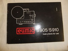 Instructions cine projector