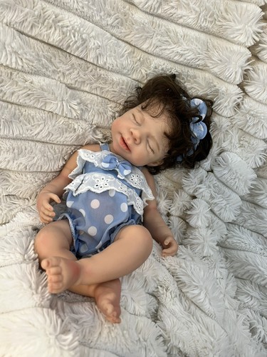 Reborn preemie asleep full - asleep,