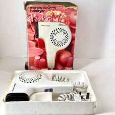 Vintage Morphy Richards Hairdryer Model 4822 White 240V Boxed Retro Dryer