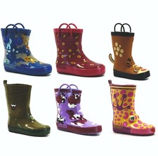 Kids Boys Girls Wellies Infant