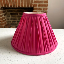 Fuchsia Pink Silk Lampshade