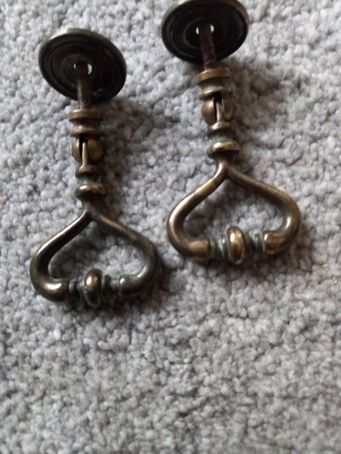 Pair vintage antique brass - vintage,
