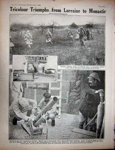 Original old antique print ww1 - original,