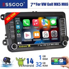 Android 14 7" Car Stereo Radio CarPlay GPS Fits VW Volkswagen GOLF Passat Polo