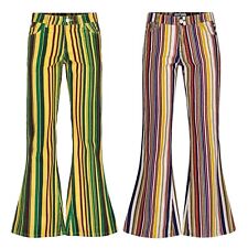 NEW MADCAP RETRO 60s 70s Cord CORDUROY FLARES FLARED Jeans KILLER STRIPE MC504