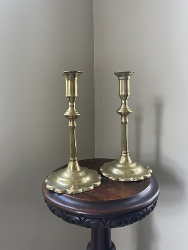 Pair 18th century brass - of,