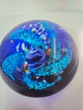 Art Glass Paperweight Deep Sea