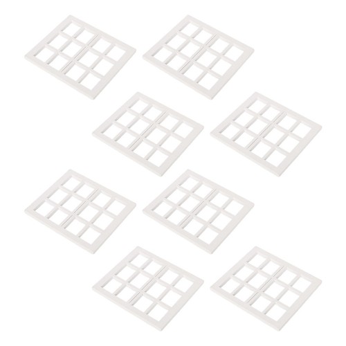 8pcs wooden miniature window - 8pcs,
