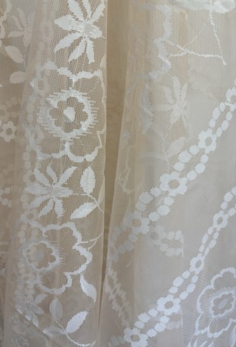 Vtg floral pattern mesh - floral,