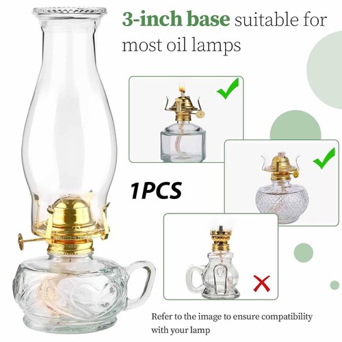 Oil lamp chimney - 3inch, base