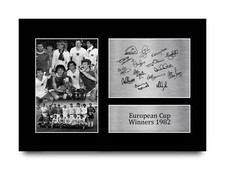 Aston Villa 1982 European Cup Winners Printed Autograph Photo a Football Fan