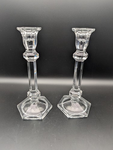 Pair vintage hexagonal 23cm - pair,