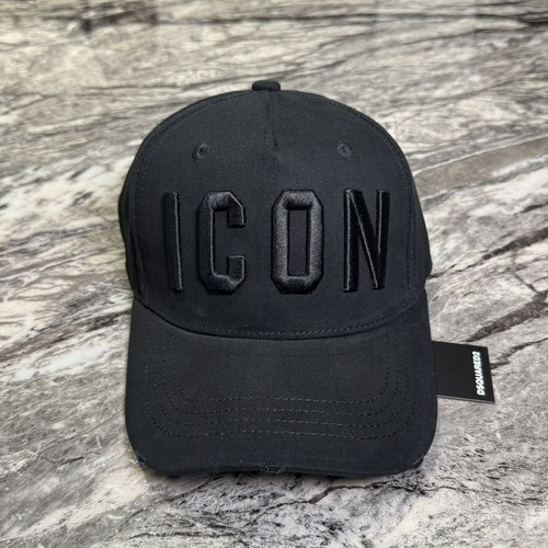 Dsquared2 icon black cap - black,