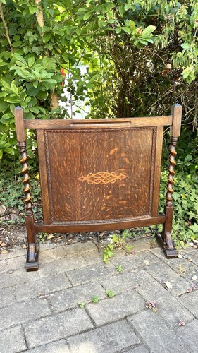 Vintage dark oak fire - vintage, screen