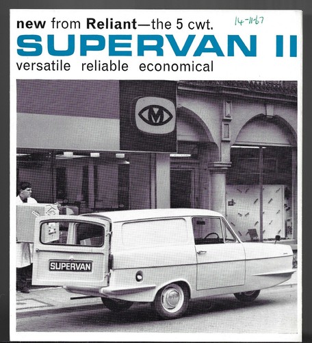 Reliant regal supervan - supervan, ii