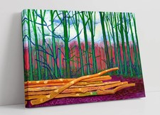 FELLED TREES, DAVID HOCKNEY - FRAMED CANVAS WALL ARTWORK PICTURE PRINT