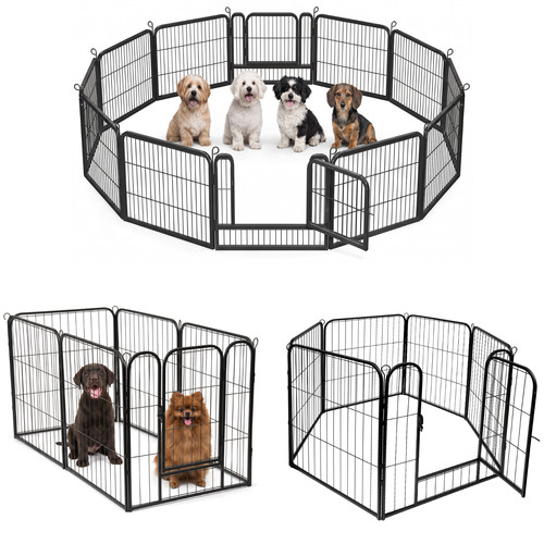 Metal dog playpen foldable - dog,
