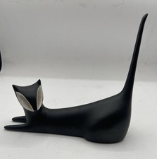 Royal Dux Porcelain Black Cat