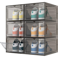 6/12 PCS Shoe Box Storage Case
