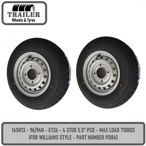 165r13c 94n trailer wheel - trailer,