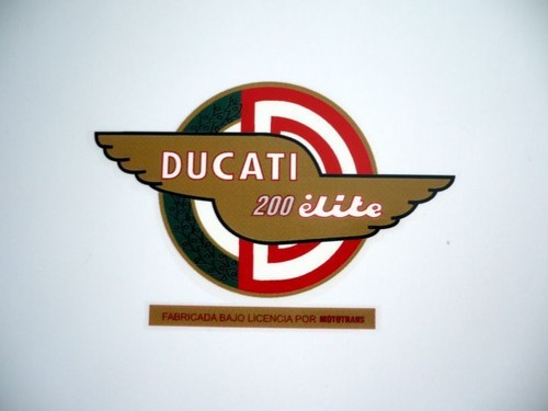 Side adhesive tank ducati 200 - adhesive,