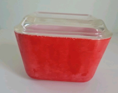 Vintage red refrigerator glass - vintage,