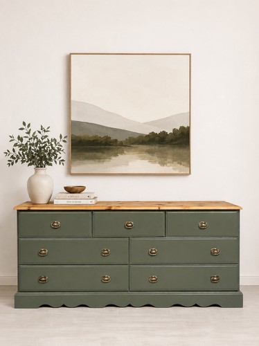 Large solid pine chest - solid, of