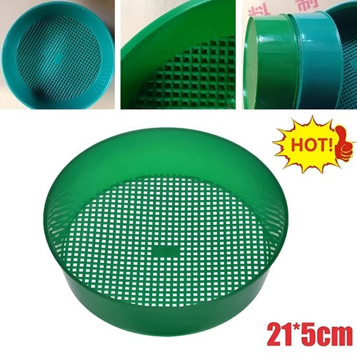 Green plastic garden - plastic, sieve