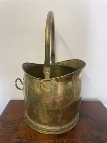 Nice antique brass coal - brass,