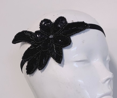 Retro black 1920 headband - retro,
