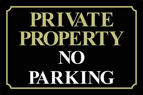 Private property parking - private,