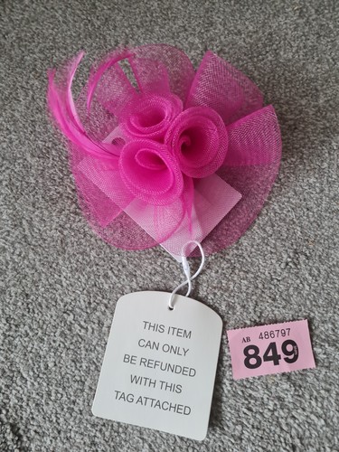 Ladies pink wedding fascinator - ladies,