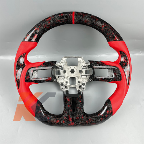 Black forge carbon - fiber, red