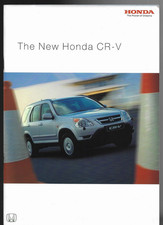 Honda CR-V 2002-2003 UK Market Sales Brochure 2.0i-VTEC SE, Sport, Executive