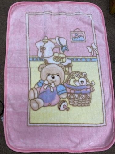 Vintage pink teddy beddy - pink, bear