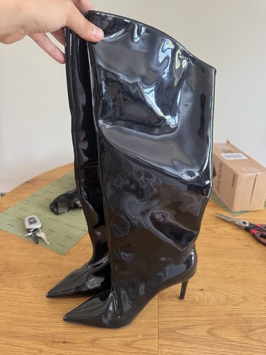 Zara shiny boots size - zara, 39
