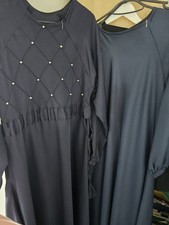 2 abaya Free Size  Side Pocket Length 52 Inches