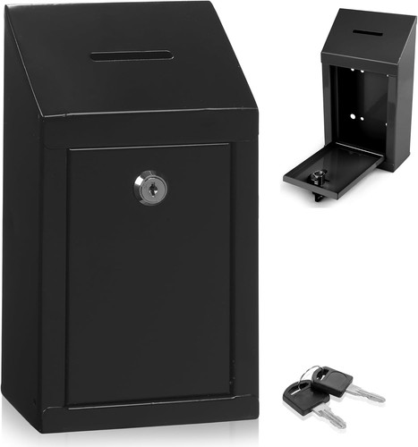 Metal donation box - donation, box-suggestion