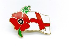 England Red Poppies Remember