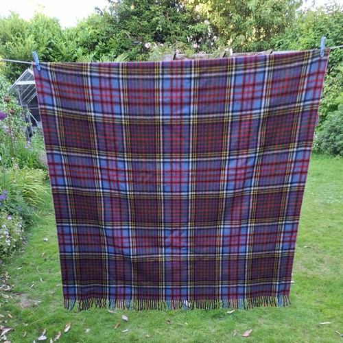Vintage wool checked picnic - vintage,