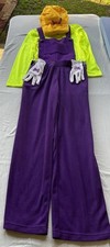 Super Mario Brothers —Wario Costume -Hat, Gloves, Overalls, Shirt No Mustache!