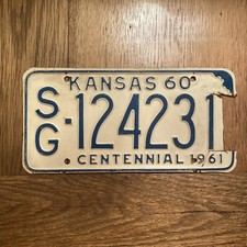 1960 kansas centennial license