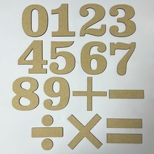 Wooden Numbers 3mm MDF Crafts