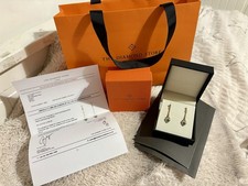 BN-The Diamond Store Emerald 5X 3mm & Diamond 9ct Yellow Gold Earrings RRP £699