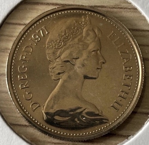 1971 five pence elizabeth - 1971, ll