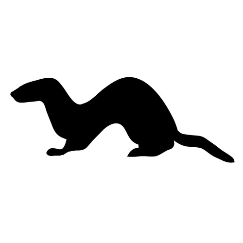 Ferret animal vinyl decal - animal,