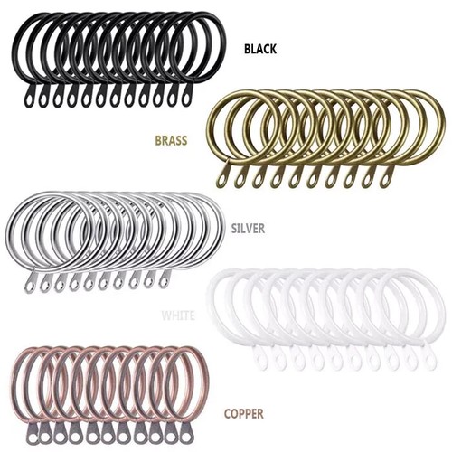 Metal curtain rings hanging - curtain,