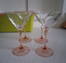 Set Of 4 Art Deco Cocktail Glasses  - Pre Owned