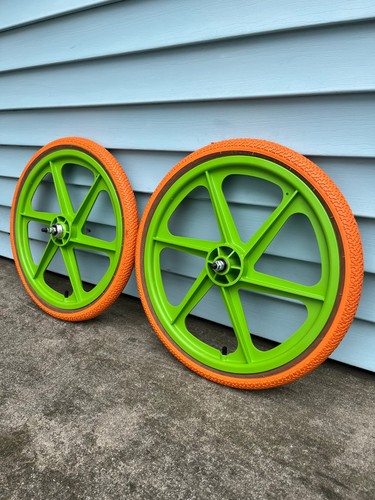 Skyway mags green - wheels, set