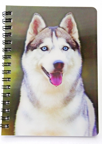Siberian husky notebook - siberian, 3d